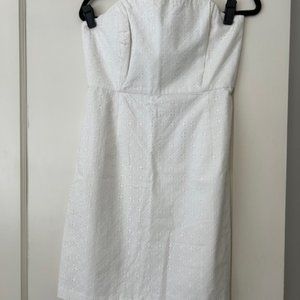 Vineyard Vines White Eyelet Strapless Dress - NWT